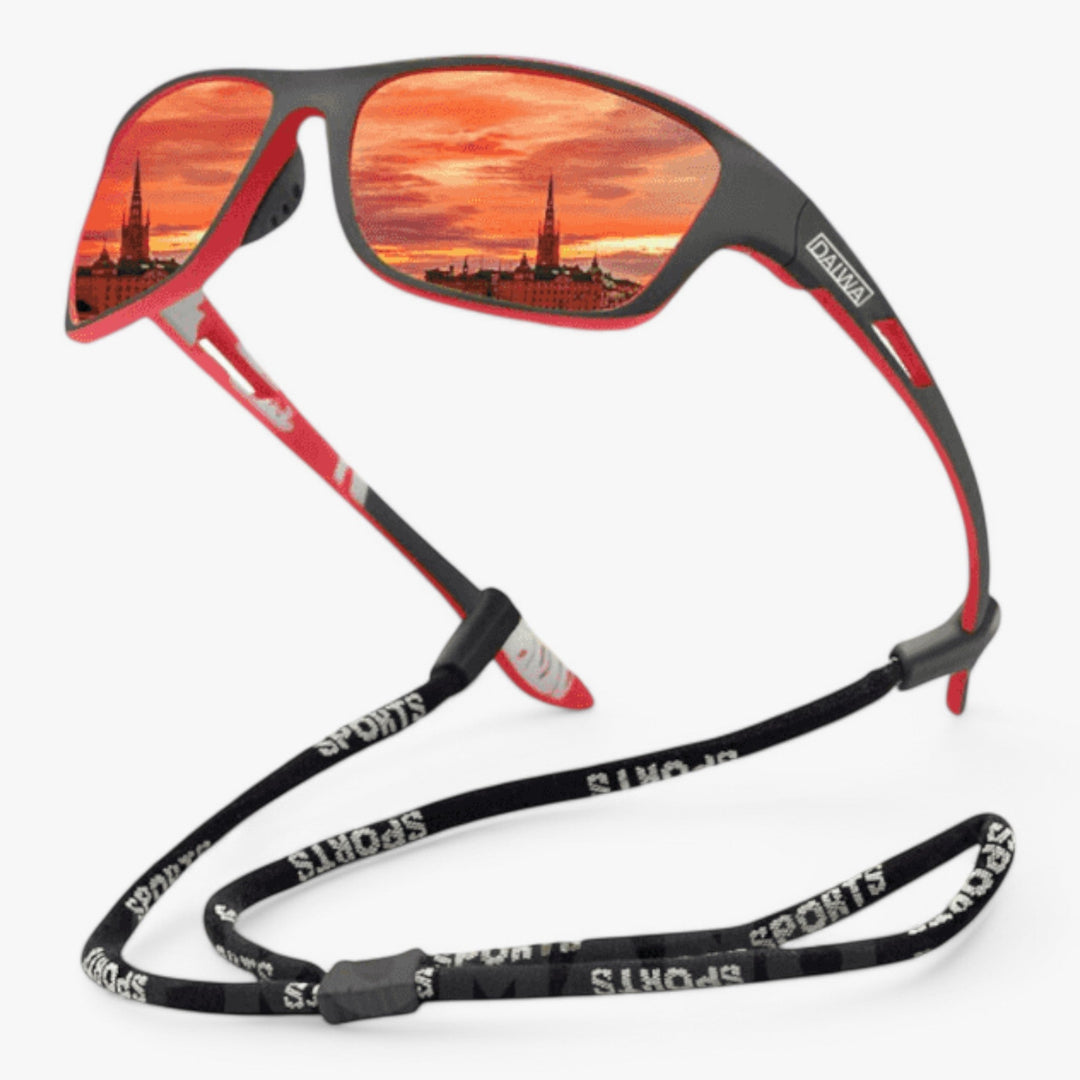 Unisex PolarSport PRO+ professionele sportzonnebril met gepolariseerde lenzen, UV-bescherming en lichtgewicht design.