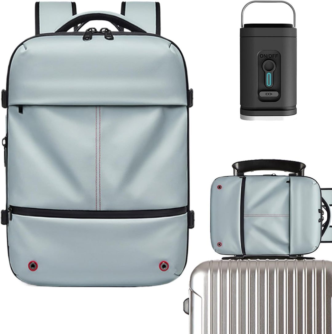 Comfortabele uitbreidbare backpack, waterdicht en duurzaam, geschikt voor dagelijks gebruik of reizen.