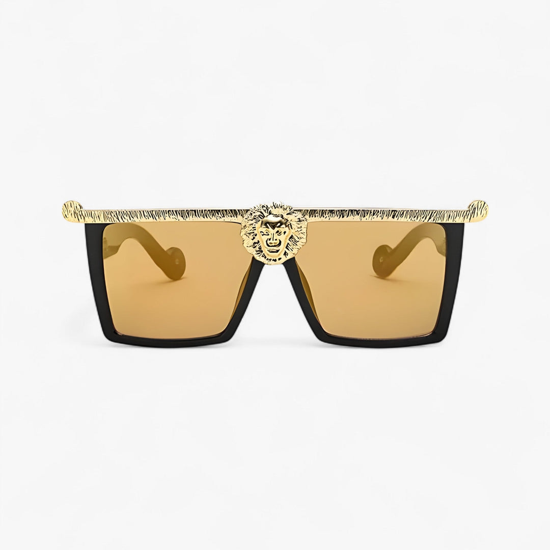 Stijlvolle unisex zonnebril, retro leeuwenstijl voor een trendy en zelfverzekerde uitstraling.