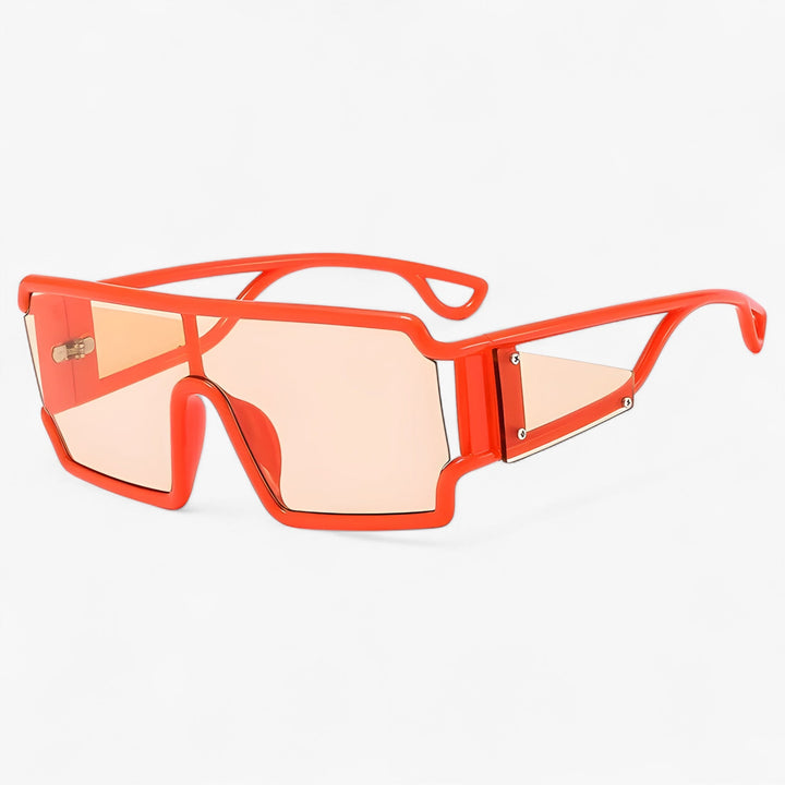 Lichtgewicht Solenne retro zonnebril, biedt UV400 bescherming en stijlvol draagcomfort, een must-have unisex zomer accessoire.