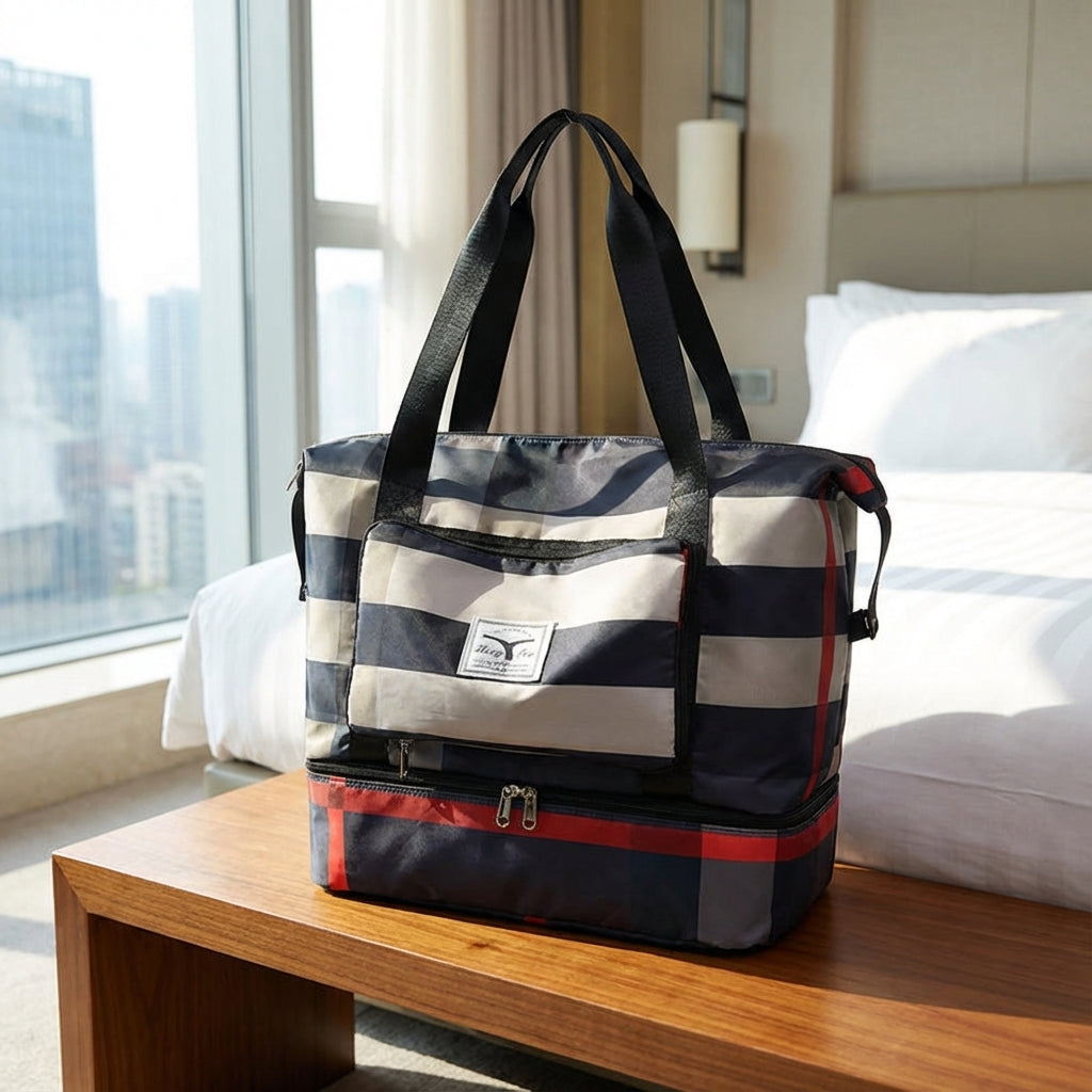 Unisex ruime weekendtas van Bagloria met handig bodemvak, ideaal voor reizen en sport.