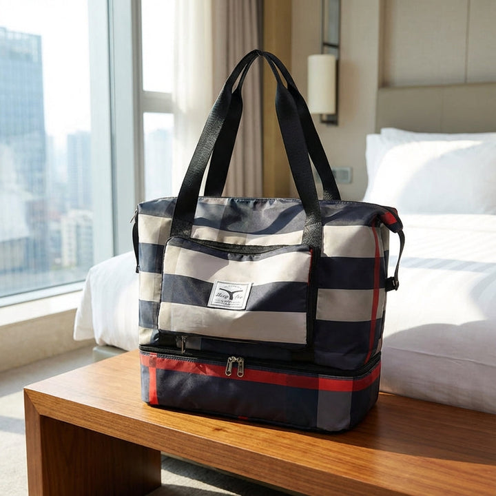Unisex ruime weekendtas van Bagloria met handig bodemvak, ideaal voor reizen en sport.