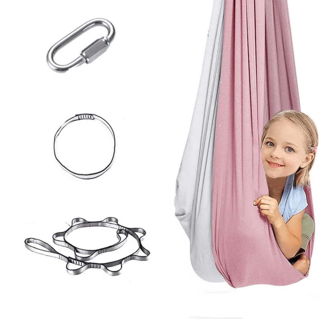 Unisex ontspanningsstoel, deze sensorische schommel hangmat biedt comfort & geborgenheid voor iedereen.