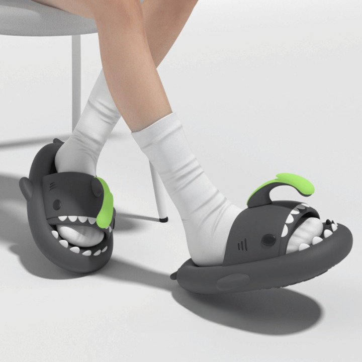 Unisex Sharkies slippers: ultiem comfort en demping voor elke stap, ideaal voor thuis of buiten.