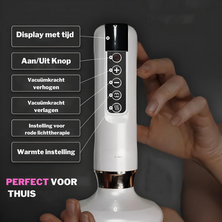 Innovatief SlimCupp cupping apparaat met gua sha en infraroodtherapie voor cellulite & huidverstrakking.