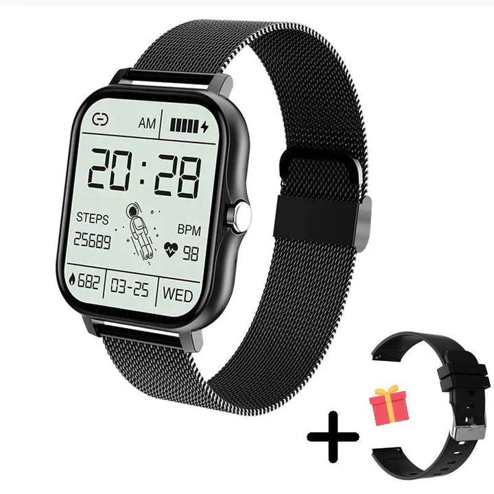 Gezondheidstracker smartwatch voor mannen en vrouwen. Volg slaap, calorieën en activiteiten. Stijlvol en functioneel.