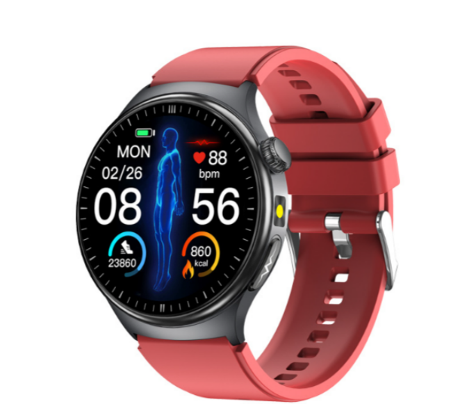 Fitness tracker smartwatch voor heren & dames met ingebouwde hartslag-, bloeddruk- & SpO2 meting.