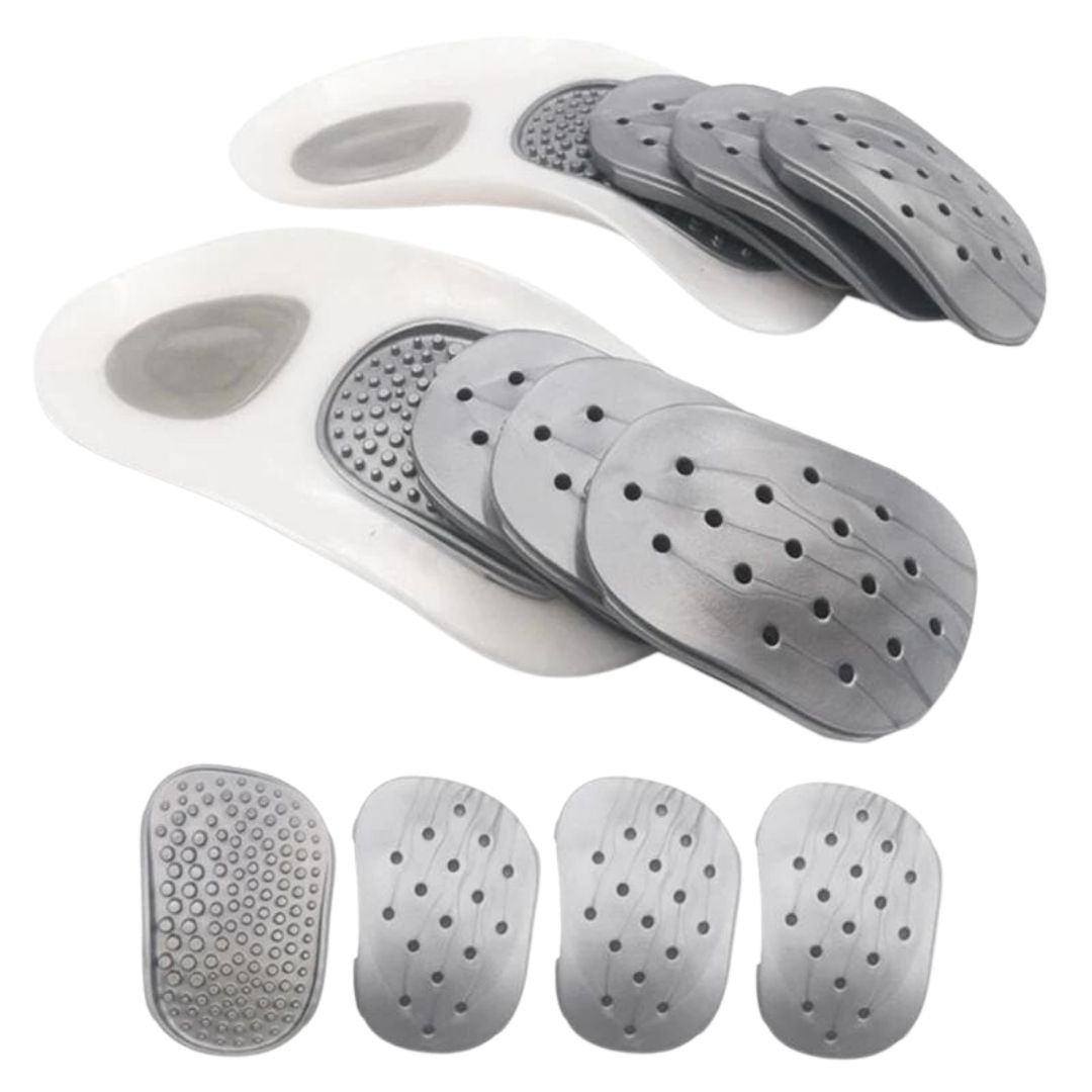 Effectieve hielpijnverlichting met deze orthopedische steunzolen. Ideaal bij plantar fasciitis voor mannen en vrouwen.
