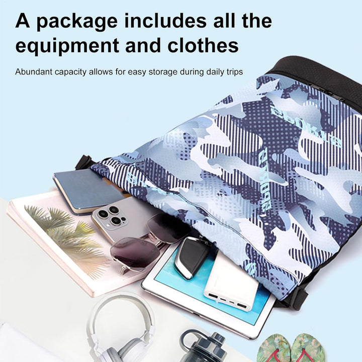 Draagbare duffle bag voor sport en reis, inclusief apart vak voor schoenen.