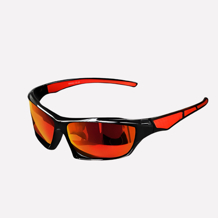 Unisex sportzonnebril met gepolariseerde lenzen en UV400 bescherming, ideaal voor buitensport.