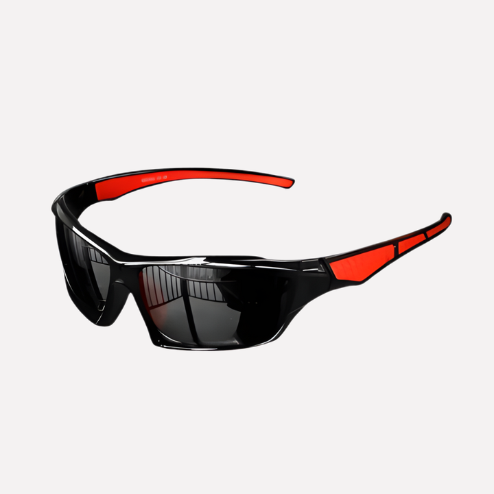 Unisex zonnebril gedragen tijdens outdoor activiteit, perfect voor actieve levensstijl met UV400.