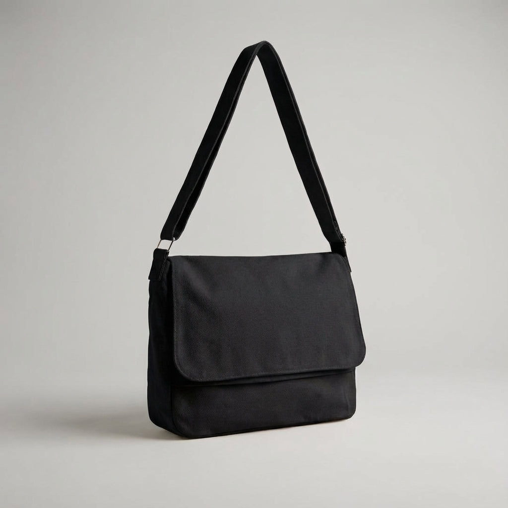 Duurzame en ruime canvas schoudertas voor dagelijks gebruik, unisex en praktisch, met de kwaliteit van CanvasVault.