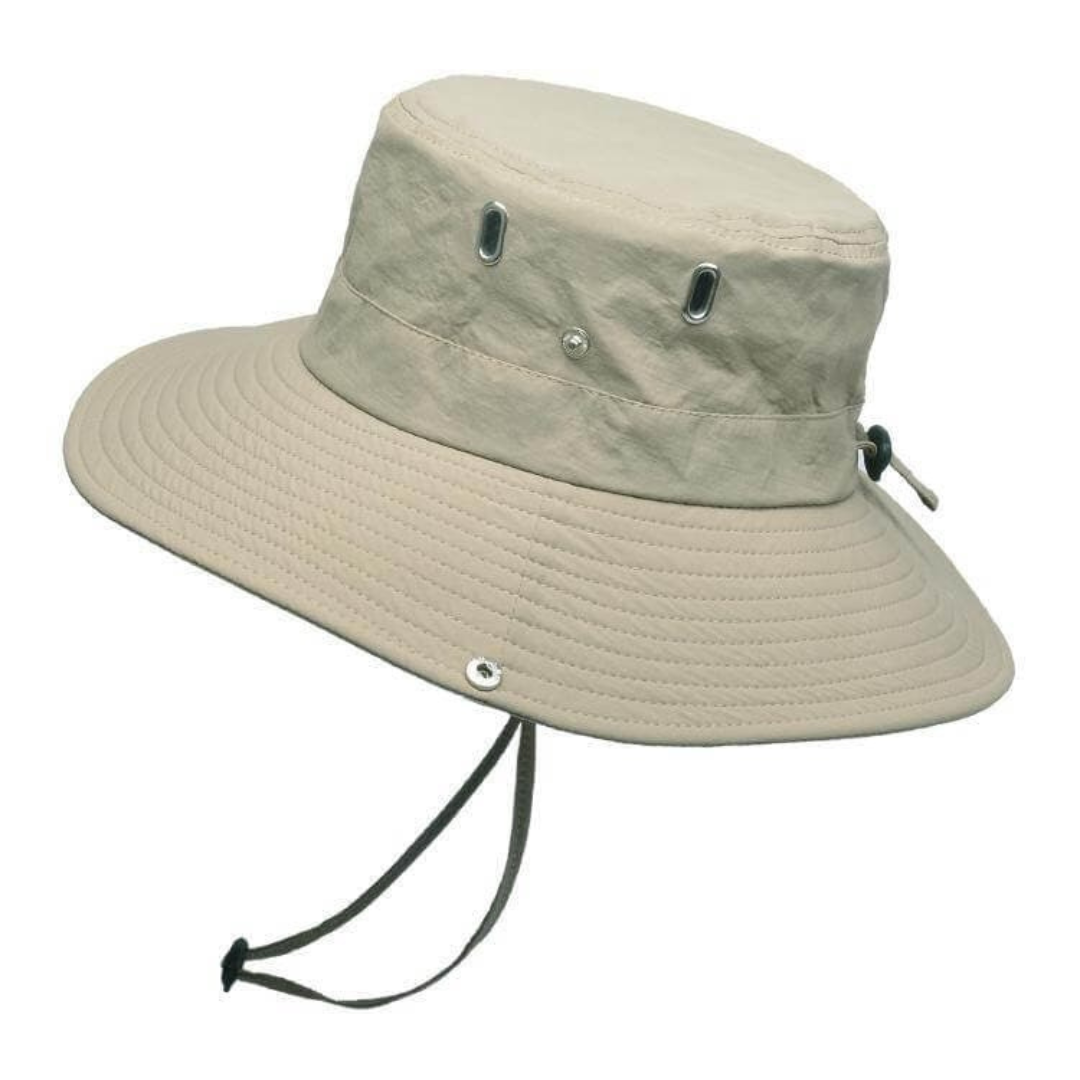 Opvouwbare outdoor hoed voor dames en heren, met UV-bescherming, waterafstotend voor strand & wandelen.