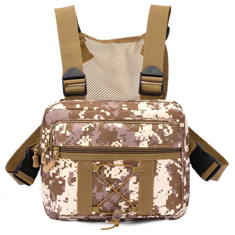 Duurzame multi-zak borsttas voor tactisch gebruik, perfect voor wandelen, airsoft en militair.