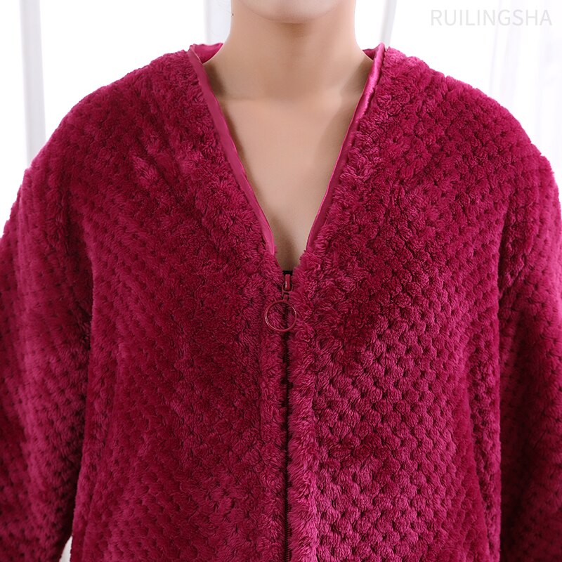 Perfect cadeau: comfortabele unisex thermo badjas met rits voor elke gelegenheid.