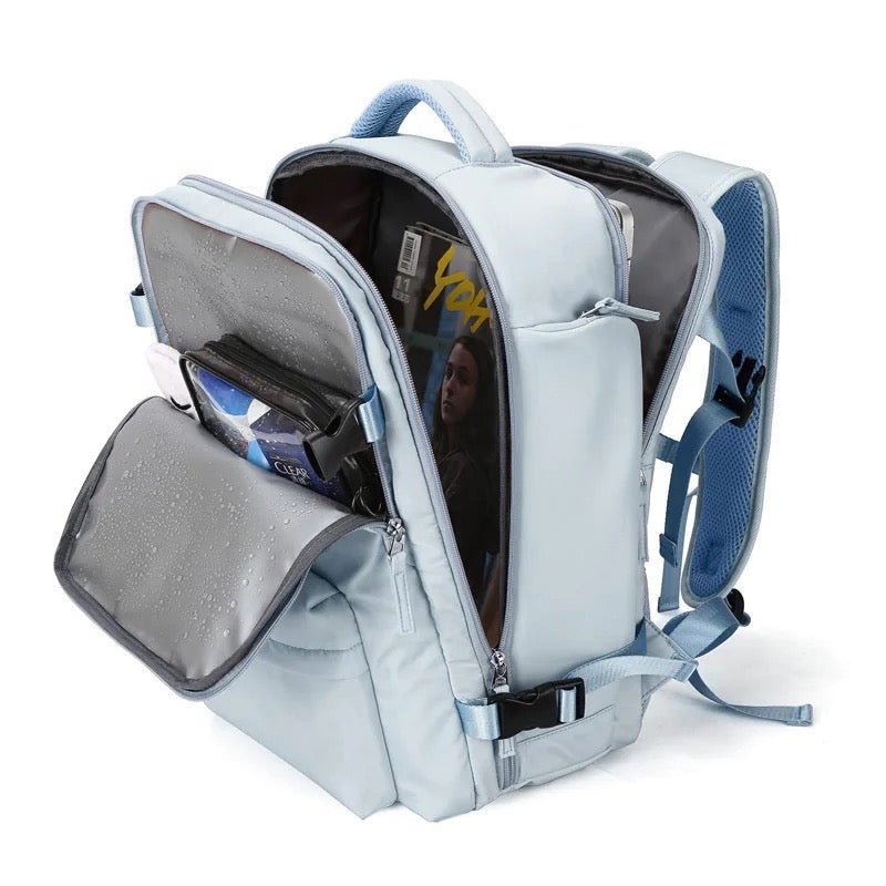 Grote TrailSafe Pro backpack; unisex, duurzaam en veilig, klaar voor elke reis of dagtrip.