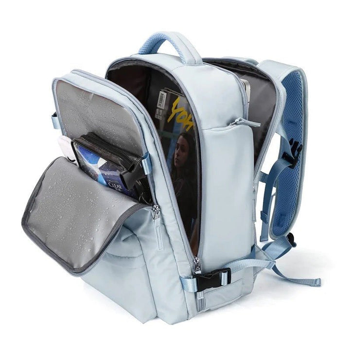 Grote TrailSafe Pro backpack; unisex, duurzaam en veilig, klaar voor elke reis of dagtrip.