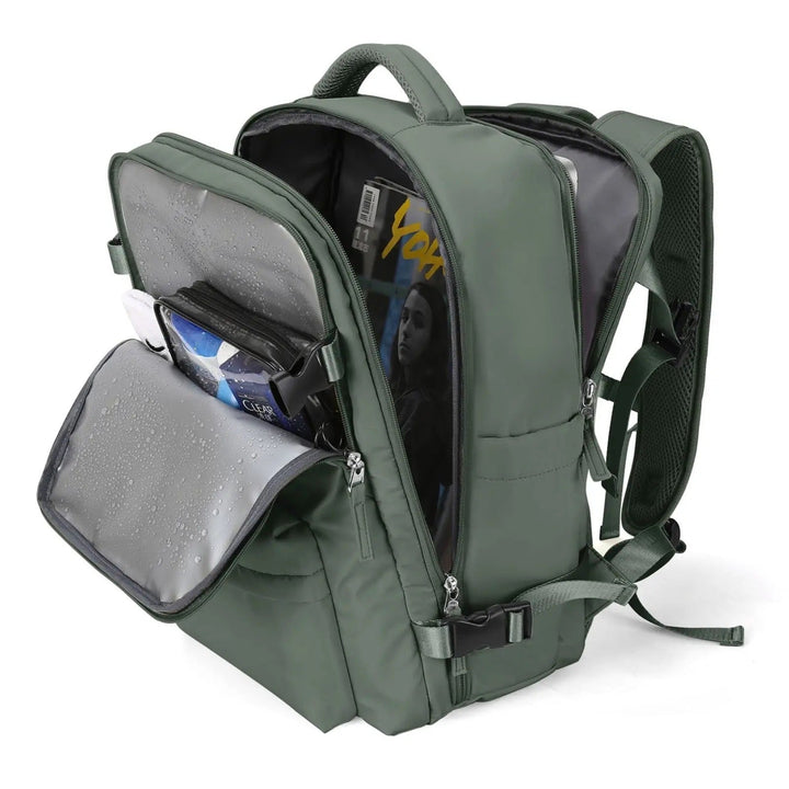 Veilige backpack voor reizen: ruime unisex rugzak met extra opbergvakken, perfect voor vakantie.