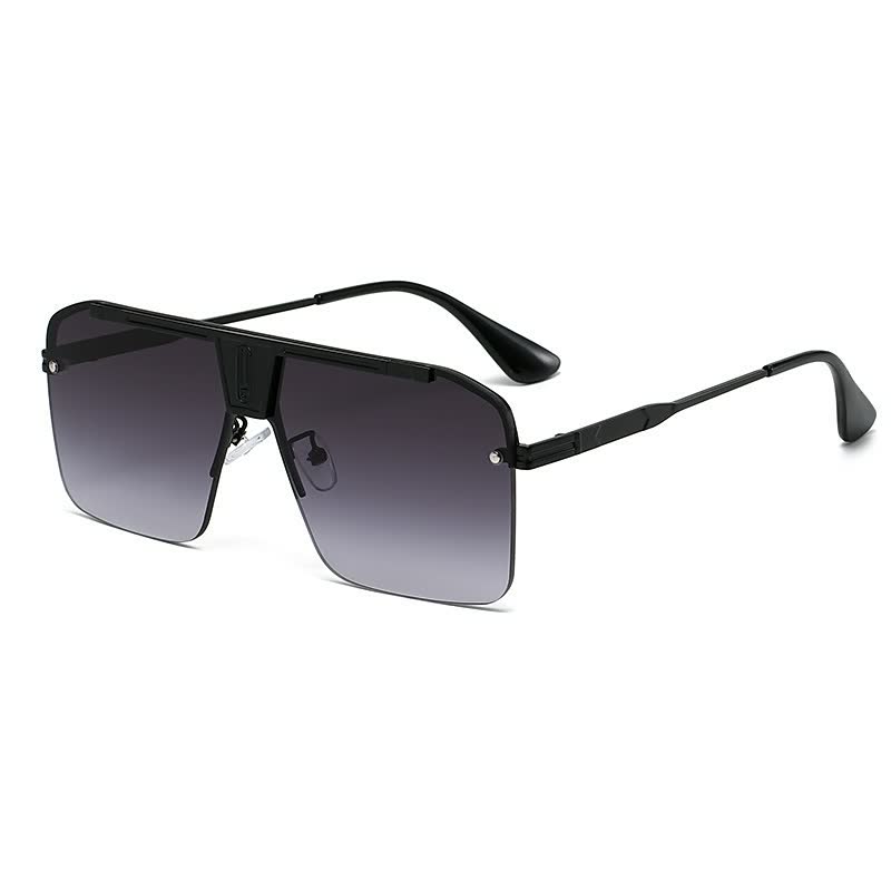 Close-up van trendy unisex zonnebril; elegant montuur, hoogwaardige glazen voor optimale bescherming.
