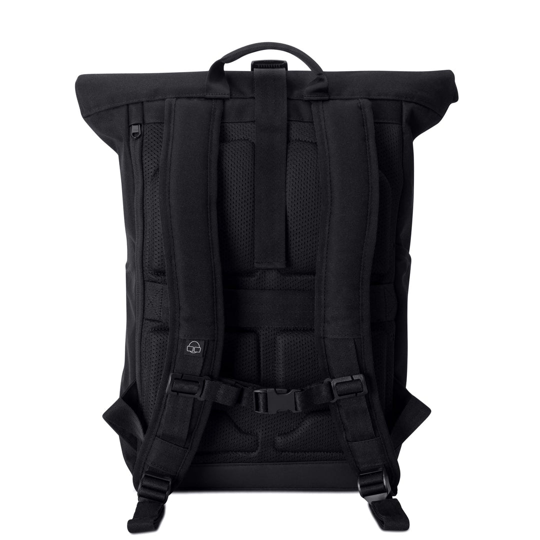 Moderne multifunctionele UrbanFlow rolltop dagrugzak, perfect voor school en sport.
