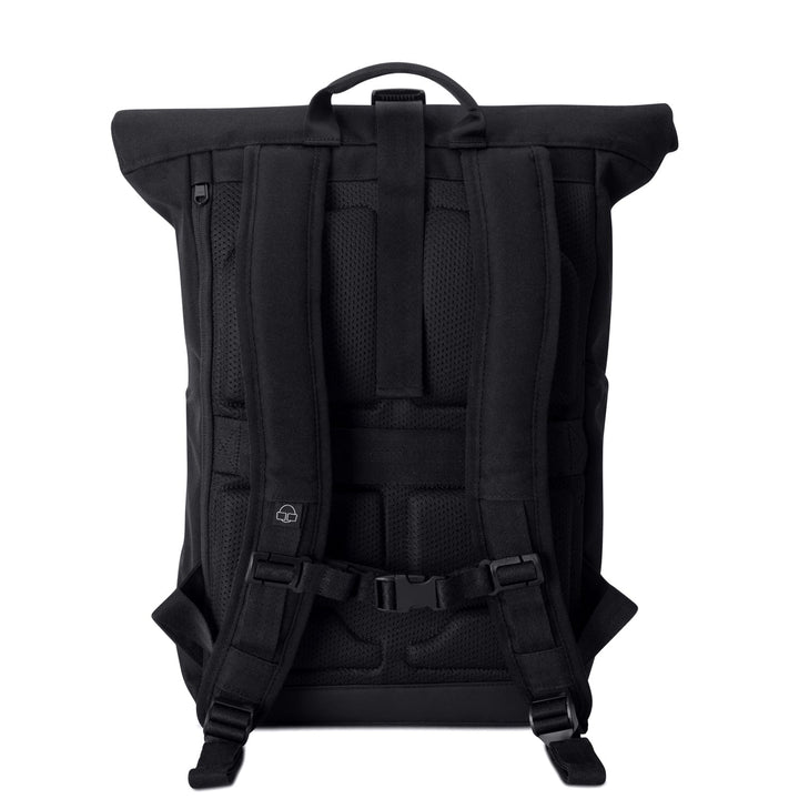 Moderne multifunctionele UrbanFlow rolltop dagrugzak, perfect voor school en sport.