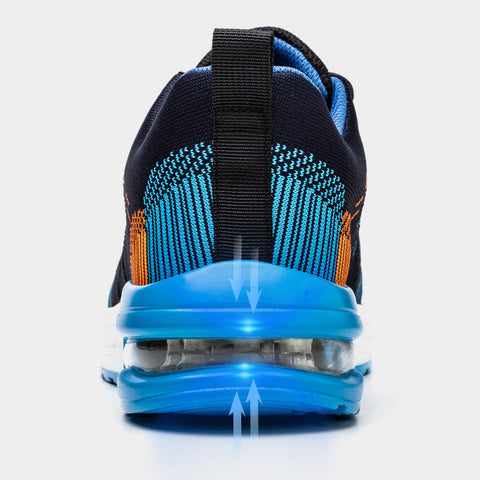 Ademende werkschoen Orion. Focus op flexibele kevlar zool en stalen neus voor veiligheid en comfort.