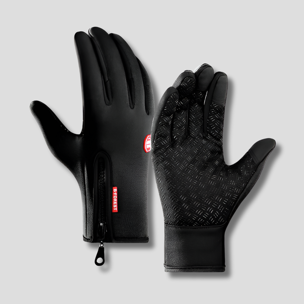 Unisex verwarmde fiets- & skihandschoenen, waterdicht en winddicht, met touchscreen compatibiliteit voor de winter.