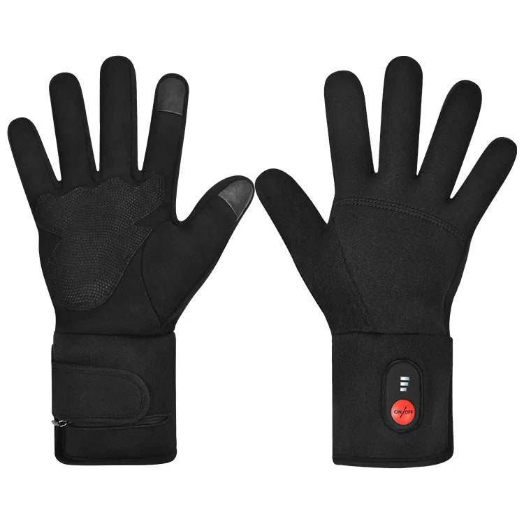 Praktische unisex verwarmde handschoenen. Bieden effectieve koudebestendigheid en warmte voor comfortabele winterdagen.