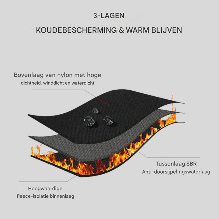 Comfortabele unisex verwarmde handschoenen, ideaal voor koude winterdagen tijdens fietsen en skiën.