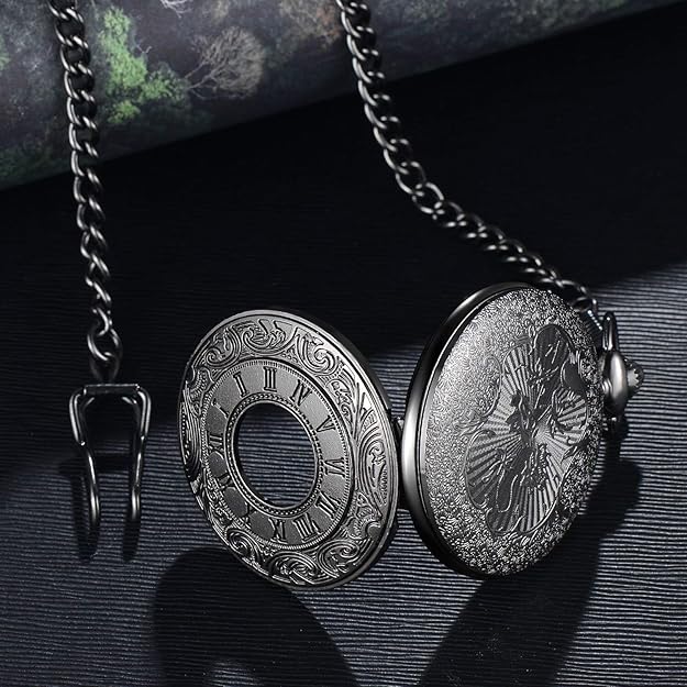 Elegant goudkleurig zakhorloge, tijdloos design met Romeinse cijfers; perfect cadeau.