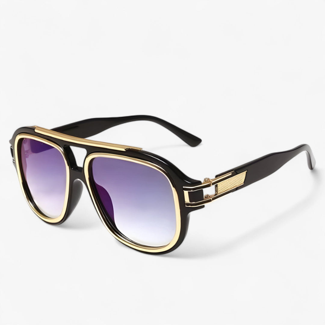 Lumis vintage zonnebril, een trendy accessoire dat je ogen beschermt met een huidvriendelijk montuur.