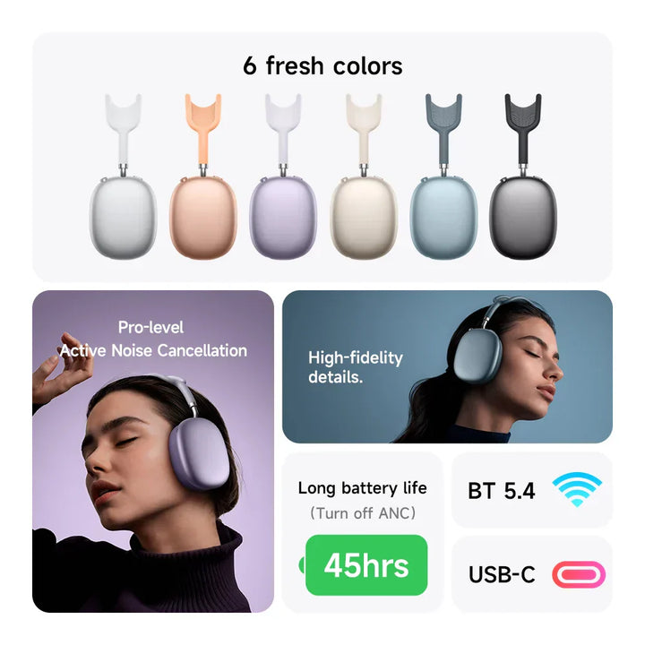 Zachte, ergonomische oorkussens van de W65 Plus over-ear hoofdtelefoon, voor optimaal draagcomfort.