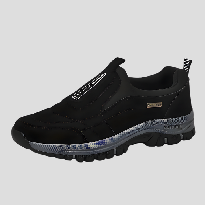 Unisex wandelschoenen met ademende stof en ergonomische voetondersteuning, ideaal voor wandelen en dagelijks gebruik.