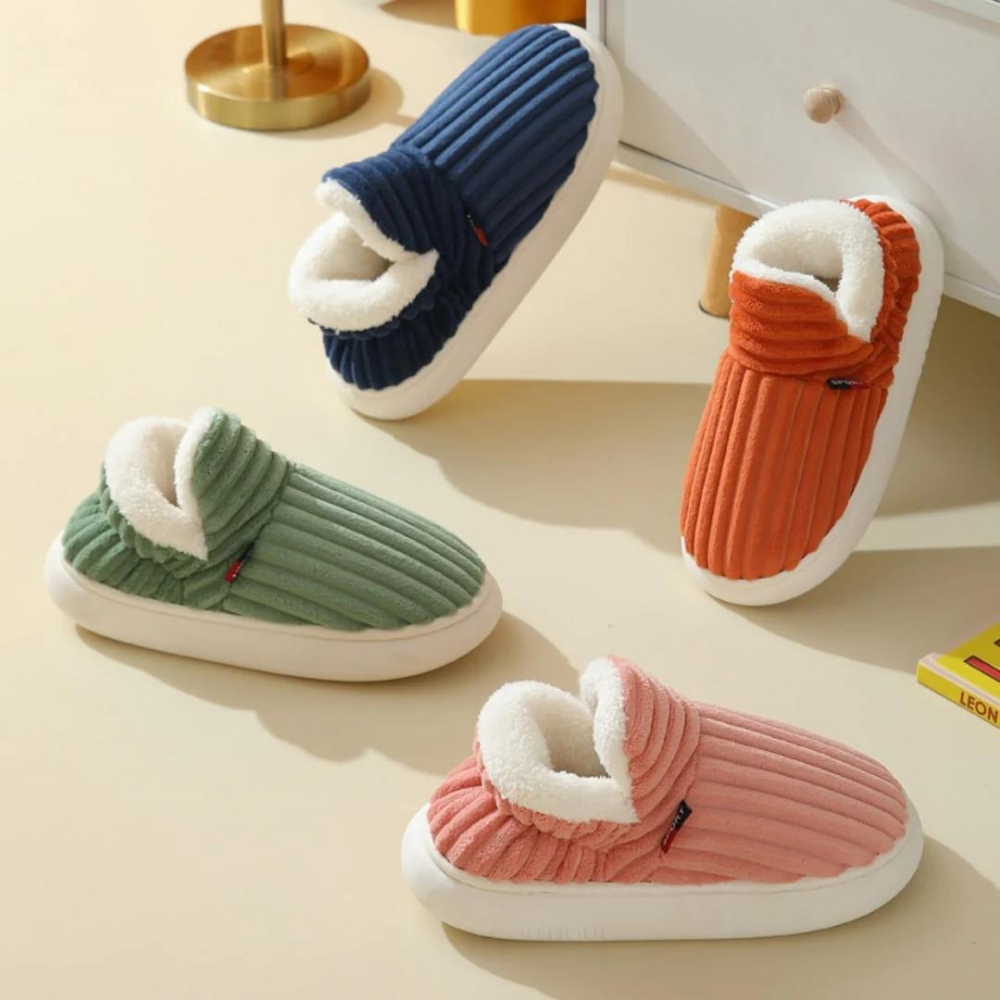 Gezellige binnen pantoffels als perfect cadeau-idee. Warme, zachte en comfortabele unisex huisschoenen voor elke dag.