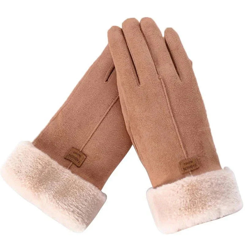 Zwarte touchscreen winterhandschoenen voor mannen en vrouwen. Perfect voor koude dagen.