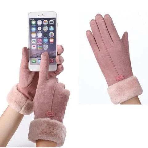 Warme winterhandschoenen in zwart, grijs en roze. Onmisbaar accessoire met touchscreenfunctie.