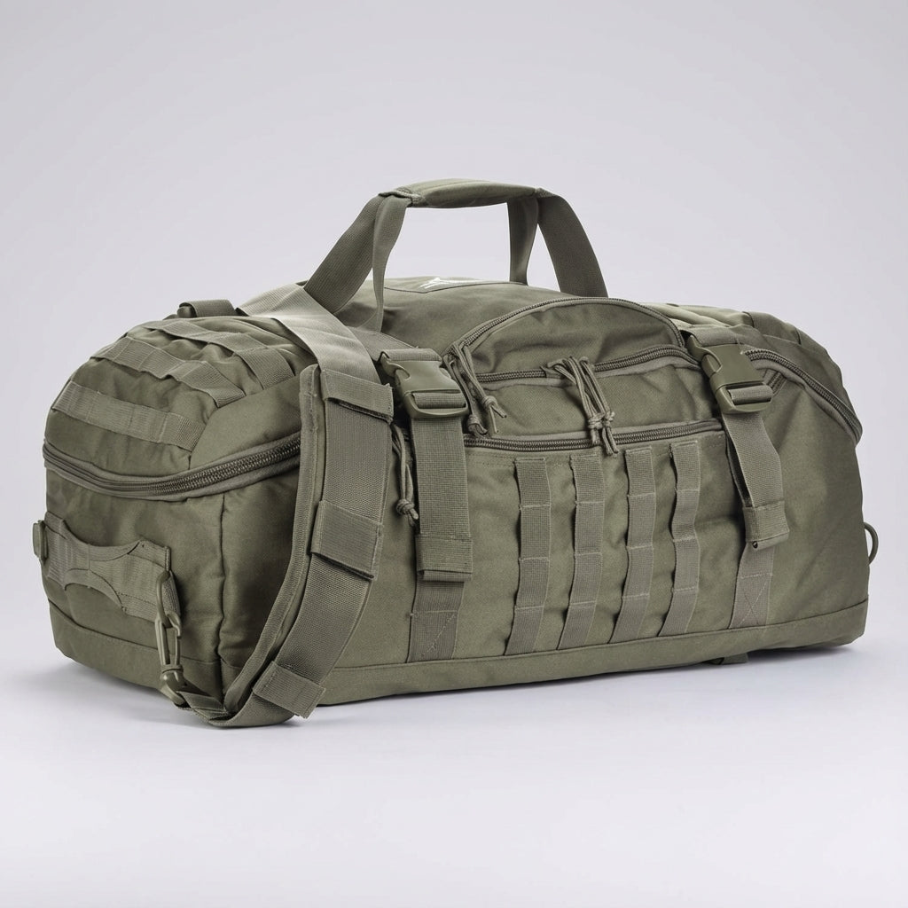 Robuuste nylon Fortivoy duffeltas met waterbestendige eigenschappen, perfect voor tactisch gebruik en sport.