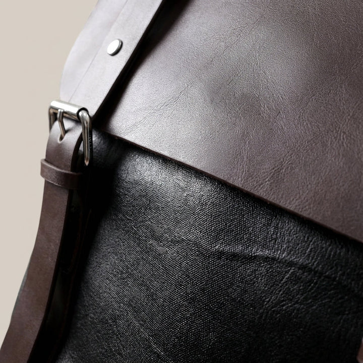 Velluno premium leren unisex rugzak, waterdicht en duurzaam voor werk, school en reizen; mode accessoire.