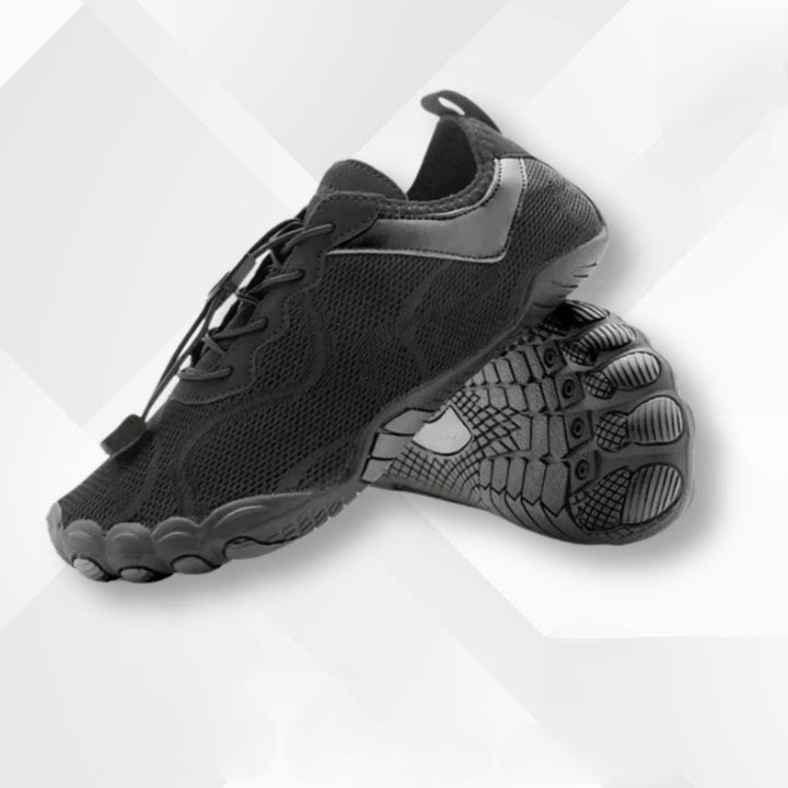 Sportieve waterdichte barefootschoenen. Orthopedische comfortschoenen met flexibele zool voor natuurlijk lopen, pijnverlichting.