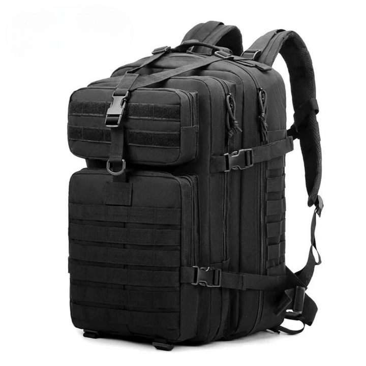 Robuuste waterdichte backpack van duurzaam nylon, met ergonomisch design voor maximaal comfort tijdens het dragen.