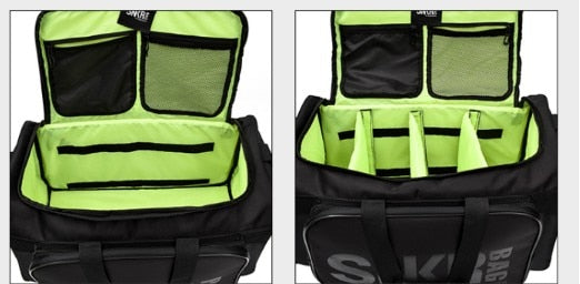 Compacte waterdichte unisex bagage voor korte trips, ideaal voor sneakers.