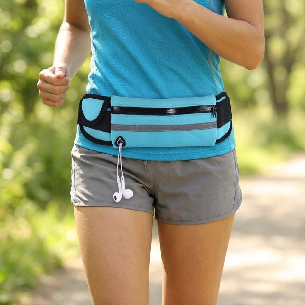 Unisex waterdichte sport heuptas voor hardlopen, ideaal voor telefoon en essentials. Comfortabel & lichtgewicht.