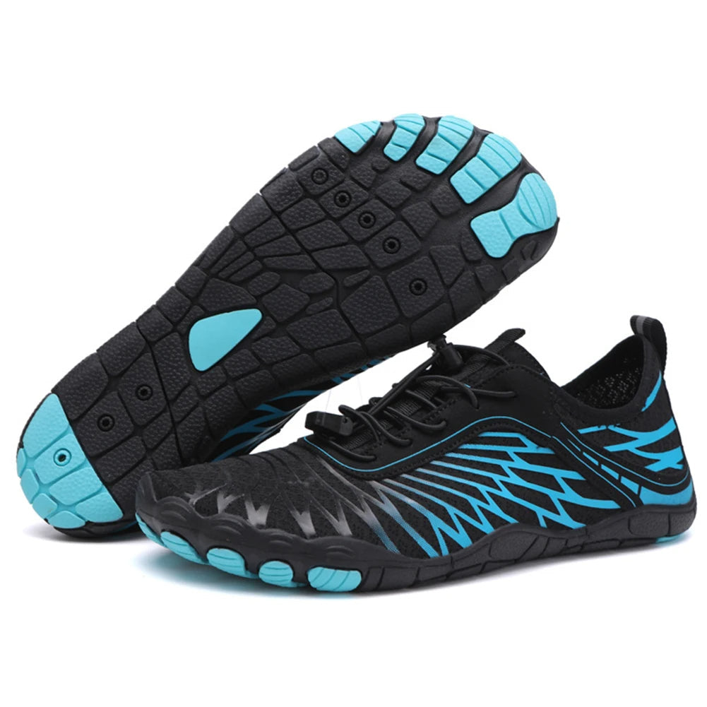 Unisex waterschoenen voor alle leeftijden, combineert comfort, sneldrogend vermogen en antislip functionaliteit.