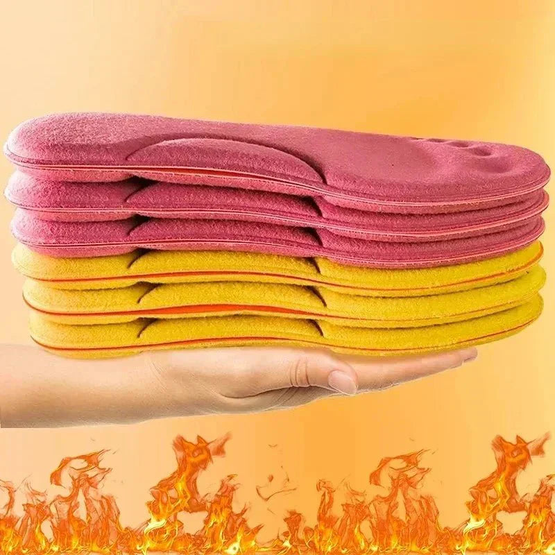 Warmte-afgevende thermische inlegzolen, ideaal voor koude winterdagen en comfort in elk schoeisel.
