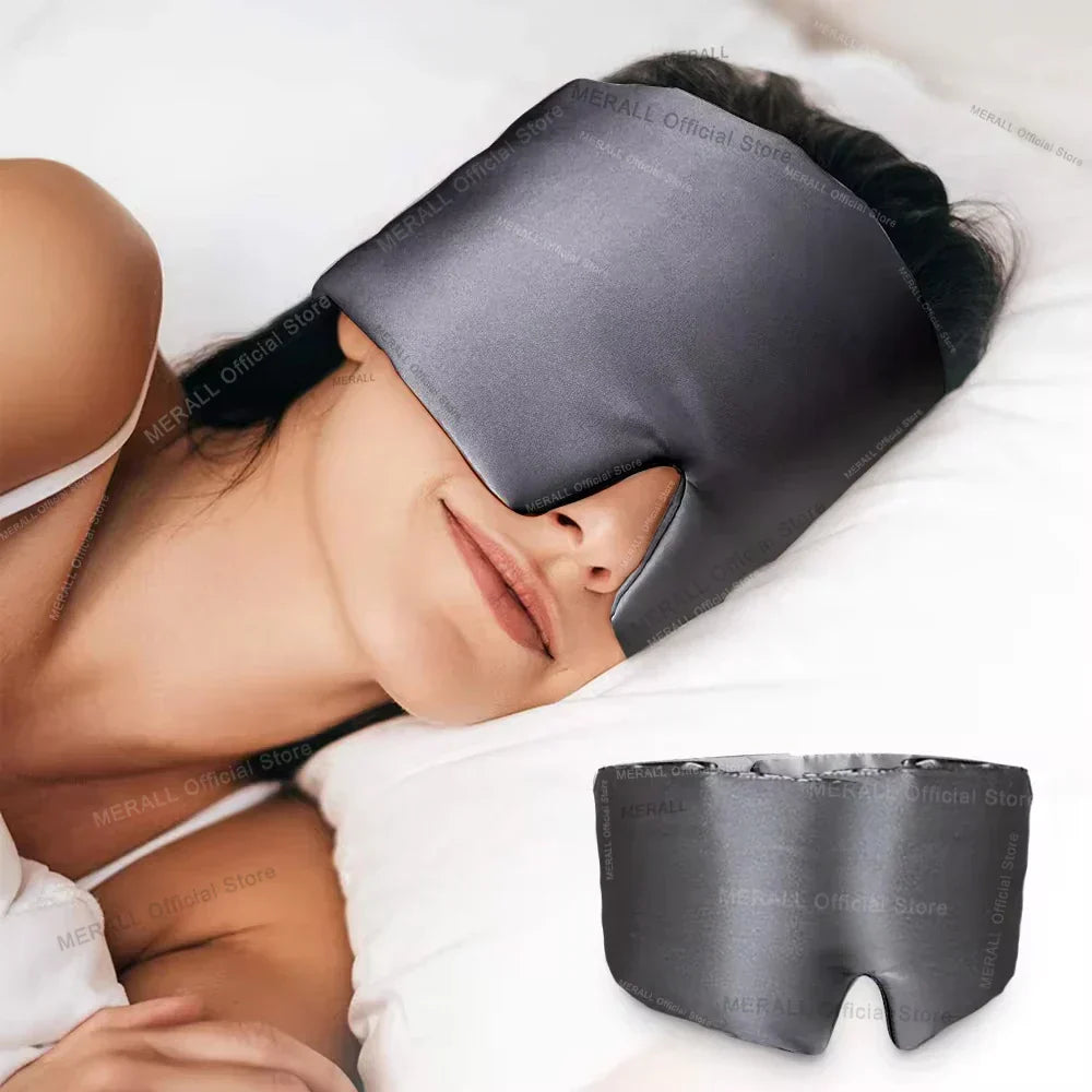Unisex zijden slaapmasker van moerbeizijde voor diepe rust en optimaal slaapcomfort.