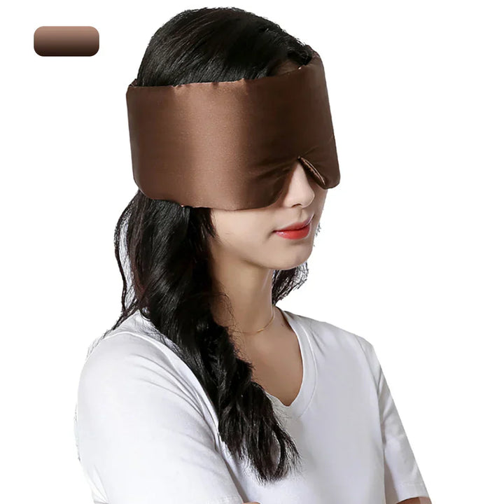 Ademend zijden oogmasker voor mannen en vrouwen, verbetert de slaapkwaliteit.