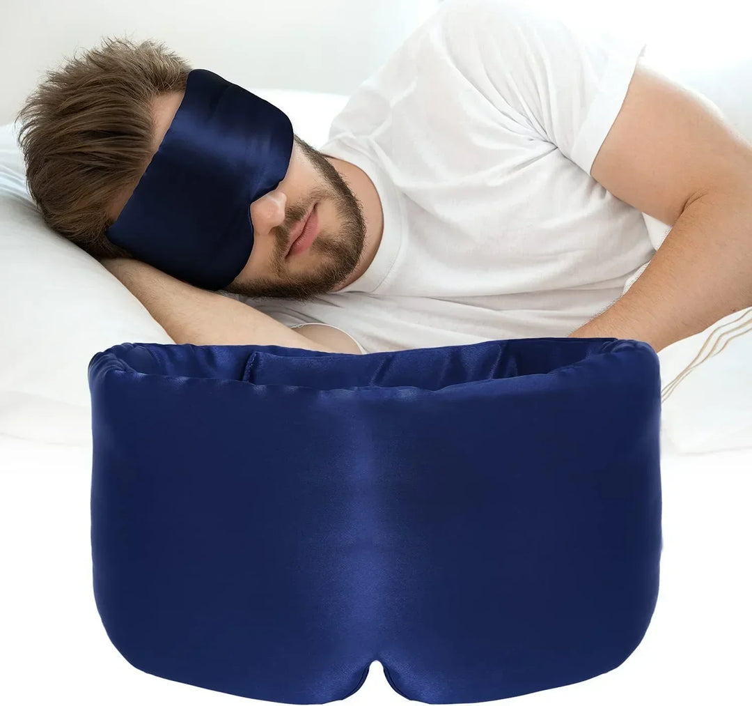 Ultiem slaapcomfort met dit zijden oogmasker van pure moerbeizijde, anti-allergisch.