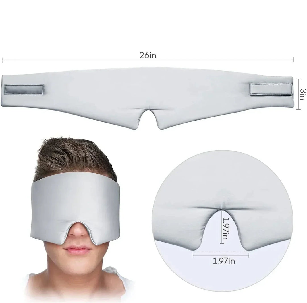 Unisex slaaphulpmiddel: zijden slaapmasker van moerbeizijde voor complete duisternis.