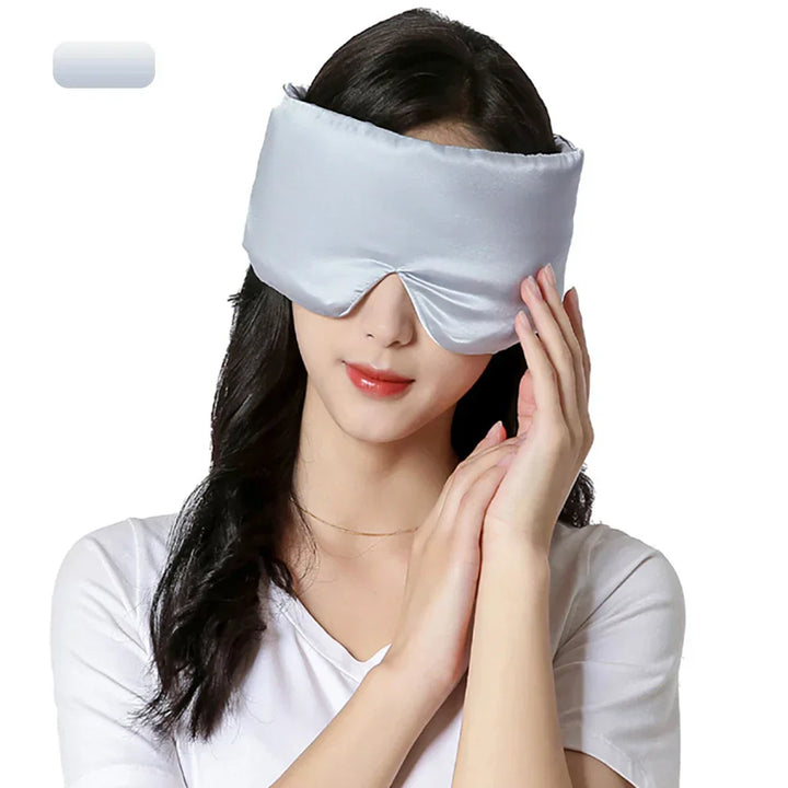 Premium moerbeizijden slaapmasker, bevordert diepe ontspanning en slaapcomfort.