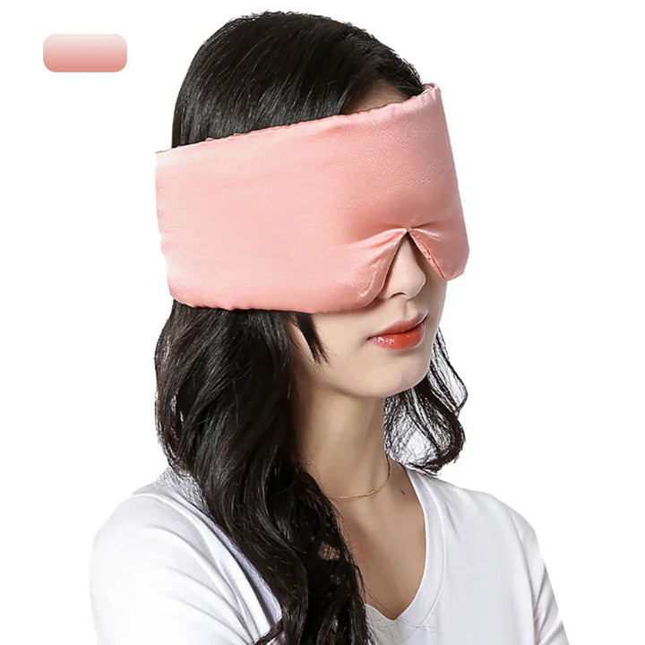 Comfortabel moerbeizijden oogmasker, licht en zacht voor de huid, voor diepe slaap.